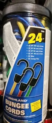 Bungee Cords with Hooks 24pcs Set