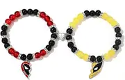 [Korotho] Best Friend Necklace Bracelets Set for 2, Deadpo And Wolverin Matching Necklace Bracelets for Best Friends Couples Bff Friendship Gift Superhero Jewelry Gifts for Men Women Fans