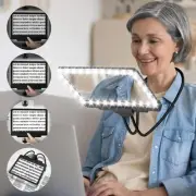 Hands Free Magnifying Glass with Light and Stand for Reading 5X Lighted Magni...