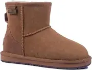 [UGG AUZLAND SHEEPSKIN] UGG Classic Mini Boots,Australian Premium Sheepskin Wool Water Resistant Anti-Slip Short Boots Women Snow Boots Men 5 Colours