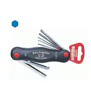 Pocket Star Fold Out Holder Ball End Hex L-Key Set Metric Made in Germany