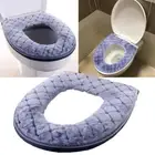 Bathroom Washable Cushion Toilet Seat Cover Closestool Warmer Mat Autumn Winter