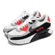 【NIKE 耐吉】休閒鞋 Air Max 90 LV8 女鞋 灰 紅 氣墊 厚底 增高(FD4328-101)