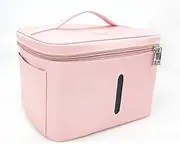 U-V Disinfection Bag, Portable USB Rechargeable LED U-V Disinfection Bag, Suitable for Baby Bottles/Underwear/Toothbrush/Beauty Tools/Jewellery,Pink