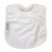Large Plain Towel Bib (White)