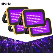 4Pcs 40W UV Light LED Blacklight Floodlight USB Charging Party Stage Halloween