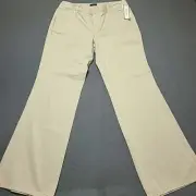 Dockers Womens Chino Pants 10 Casey Bootcut Favorite Fit Beige Flare