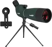 SVBONY SV28 Plus Spotting Scopes with Tripod, Angled Spotter Scope with Phone Adapter, IP65 Waterproof Fogproof Long Range Spotting Scope for Target Shooting, Birding, Hunting