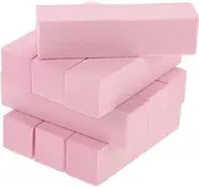 EXQUIMEUBLE 10pcs Four-sided Nail Buffer Sponge Manicure Tools for Natural False Nails Soft-touch Polishing Block for Salons Home Use Art Accessory