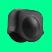 Shockproof Black Silicone Protective Lens Cap Cover Case for Insta360 X3 Camera