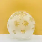 （全新現貨）花雕玻璃碗 楓葉造型 剉冰碗 霧面