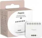 Aqara Dual Relay Module T2 with Matter, Requires Aqara Zigbee 3.0 HUB, Dry Co...