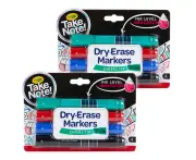 8x Crayola Take Note! Quick-Dry White Board Markers Chisel Tip Writing Pen