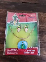 New Buddy The Elf Earring & Necklace Set, Claire's