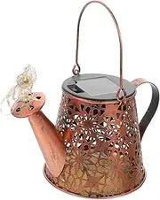 FONDOTIN Solar Energy Hollowed Kettle Light Unique Outdoor Landscape Decorative Lantern for Garden Pathways Housewarming Present Festival Adornment