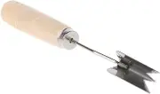 Kingrock V Shaped Stainless Steel Pineapple Eye Peeler Seed Remover Corer Fruit Knife Tools Wooden Handle