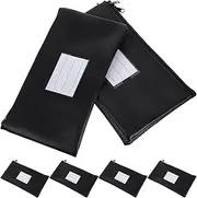 SHINEOFI Travel Money Bag with Zipper Mesh Cash Pouch Coin Storage Small Money Pouch for Cash