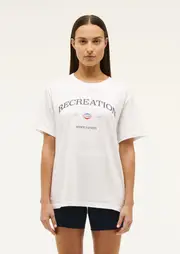 RECREATION TEE IN OPTIC WHITE, 2XS