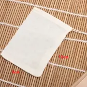 10xSmall Cotton Drawstring Straining Tea Cooking Separate Spice Filter Bags