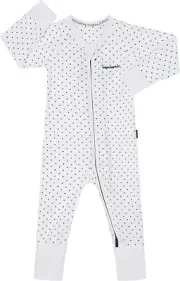 Bonds Baby Zippy - Terry Poodlette Zip Wondersuit, Grey & Steel Spot, 0000 (N...