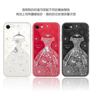apbs iPhone SE 3 / SE 2 / 8 / 7 4.7吋施華彩鑽防震雙料手機殼-禮服奢華版