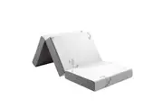 Folding Mattress Foam Trifold Sofa Bed Floor Portable Sleeping Mat Camp Guest Cushion Extra Thick Washable Bamboo Cover