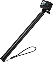 TELESIN Selfie Stick Long Pole (118"/3M) Carbon Fiber Waterproof Dive Extension Monopod for GoPro Max Go Pro Hero 12 11 10 9 8 7 6 DJI Action 3 4 Insta360 X3 GO 3 Bike Motorcycle Cycling Accessories