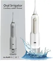 Bestgift Water Flosser for Teeth,Cordless Dental Oral Irrigator with 5 Modes 3 Replaceable Jet Tips and 170 ML Water Tank,Electric Rechargeable IPX7 Waterproof for Home/Travel/Tooth Braces Care