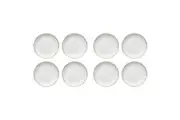 8pc Ecology Speckle Stoneware Cake Plate Serving Dish Tableware Milk Gold