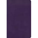 CSB THINLINE BIBLE, PLUM LEATHERTOUCH