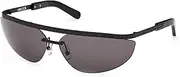 [GCDS] GD0051 Sunglasses 02A matte black 71/13/130 UNISEX, 02a Matte Black, 71/13/130