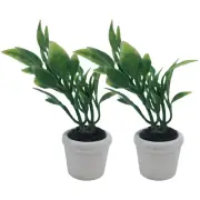 Mini Potted Plant Child Miniature Plants Artificial Bonsai Decor