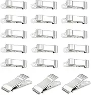 30 Pcs Mini Alligator Clips,0.5 Inch Wide Metal Spring Clamp Crocodile Alligator Clips with Smooth Jaw, 0.31 inch Capacity Crocodile Clamps for Photo Wall Decoration,Curtains,Clothes （Silver）