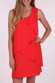 S/L Layered Tunic Dress--PING-345536