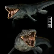 Nanmu 1/35 Mosasaurus Figure Lord of Abyss Dinosaur Toy Animal Gift Sea Shipping