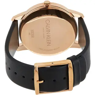 Calvin Klein CK 男 City 都會系列時尚皮帶腕錶(K2G2G6C3)