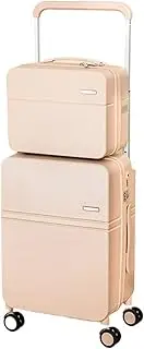 [KYUSAR] Carry On Luggages Suitcase Trolley Suitcase Set with USB Multi-Function Suitcase Boarding Suitcase Telescopic Drawbar Luggage Suitcases (Color : B, Size : 13+20in)