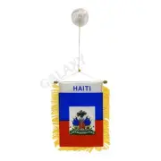 Haiti Flag Mini Banner / Haiti Flag / Double Sided Mini Haiti Car Window Flag