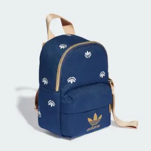 【adidas 愛迪達】後背包 運動包 旅行包 迷你包 三葉草 MINI BACKPACK OR 藍 II3372
