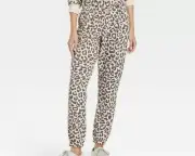 Grayson Threads Women's Graphic Jogger Pants w/ pockets - Leopard Print Size XS