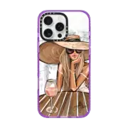 iPhone 16 Pro Max Impact Case Rose Dreamer (Blonde) Fashion Illustration Case