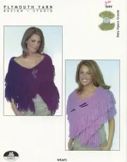 Easy Knit Wraps - Plymouth Yarn KNITTING PATTERN IN99 - Baby Alpaca Grande Wraps
