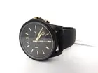 Armani Exchange Men's Watch Outerbanks AX7105 Chrono Silicone All Black Gold New