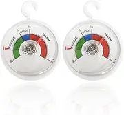 Analog Fridge Hanging Thermometer Analog Cooling Thermometer Small Handy Cool Control 65mm Dial Fridge Freezer Thermometer with Coloured Zones
