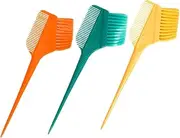 OSOLADY 3Pcs Hair Coloring Brushes Double Sided Tint Applicator for Home Salon Use Flexible Bristles for Even Application for Hair Dyeing Conditioning Includes