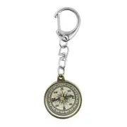 Zinc Alloy Pocket Compasses With Keyring Camping Compasses Keychain Navigation