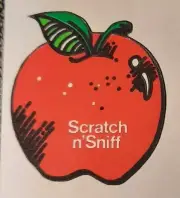 Vintage 3M scratch sniff sticker APPLE