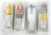 Vintage General Mills Mini Figures Pen Prize Lot of 4 R2D2 C3PO Pilot Jar Jar