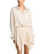 alexanderwang. t Silk Cut Off Double Shirt Dress