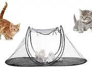 Portable Cat Playpen, Foldable Outdoor Puppy Pen, 47.24x24.8in Small Animal Kennel, Authentic Easy Set Up Crate, Breathable Travel Tent for Kittens, Puppies